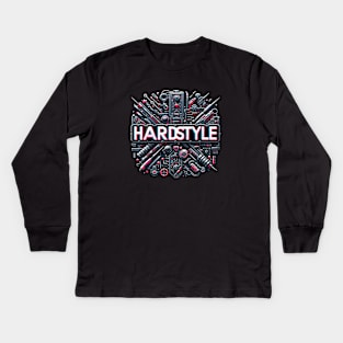 Hardstyle | Hardcore | Festival #A9 Kids Long Sleeve T-Shirt